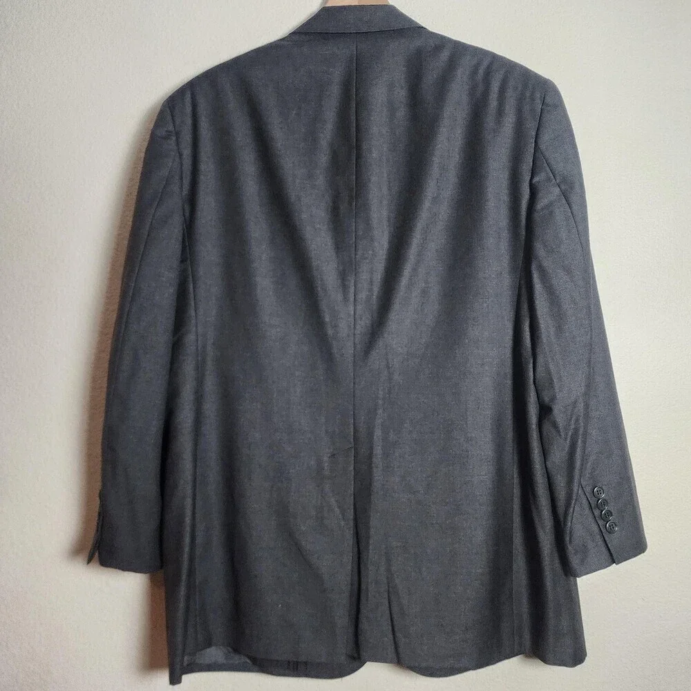 Brooks Brothers Suit Jacket Mens 42 Gray Golden Loro Piana Wool 120s